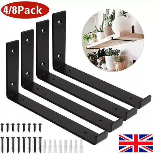 Pack rustic shelf - 4/8, brackets