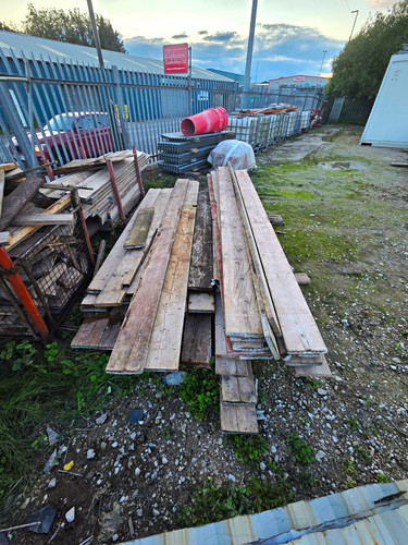 Used scaffold boards - scaffold,