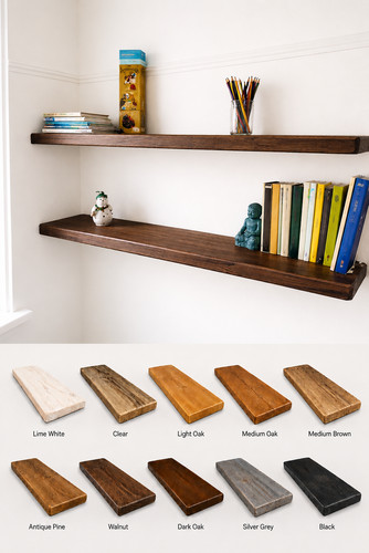 Reclaimed scaffold board shelf - scaffold,
