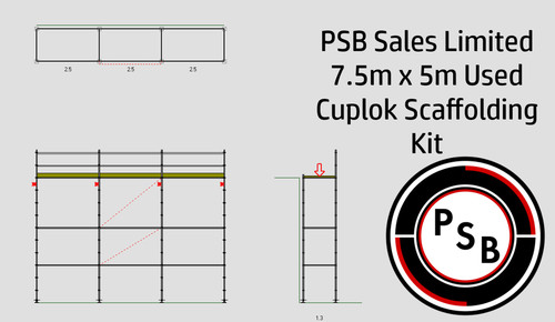 Used cuplok system - used, scaffold