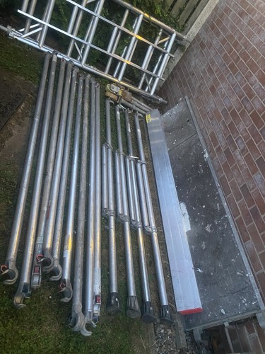 Scaffold tower metal with - scaffold,
